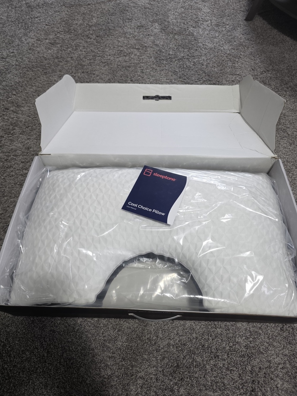 Sleeptone Cool Choice Pillow - Cool Gray Side Sleeper - Picture 4 of 5